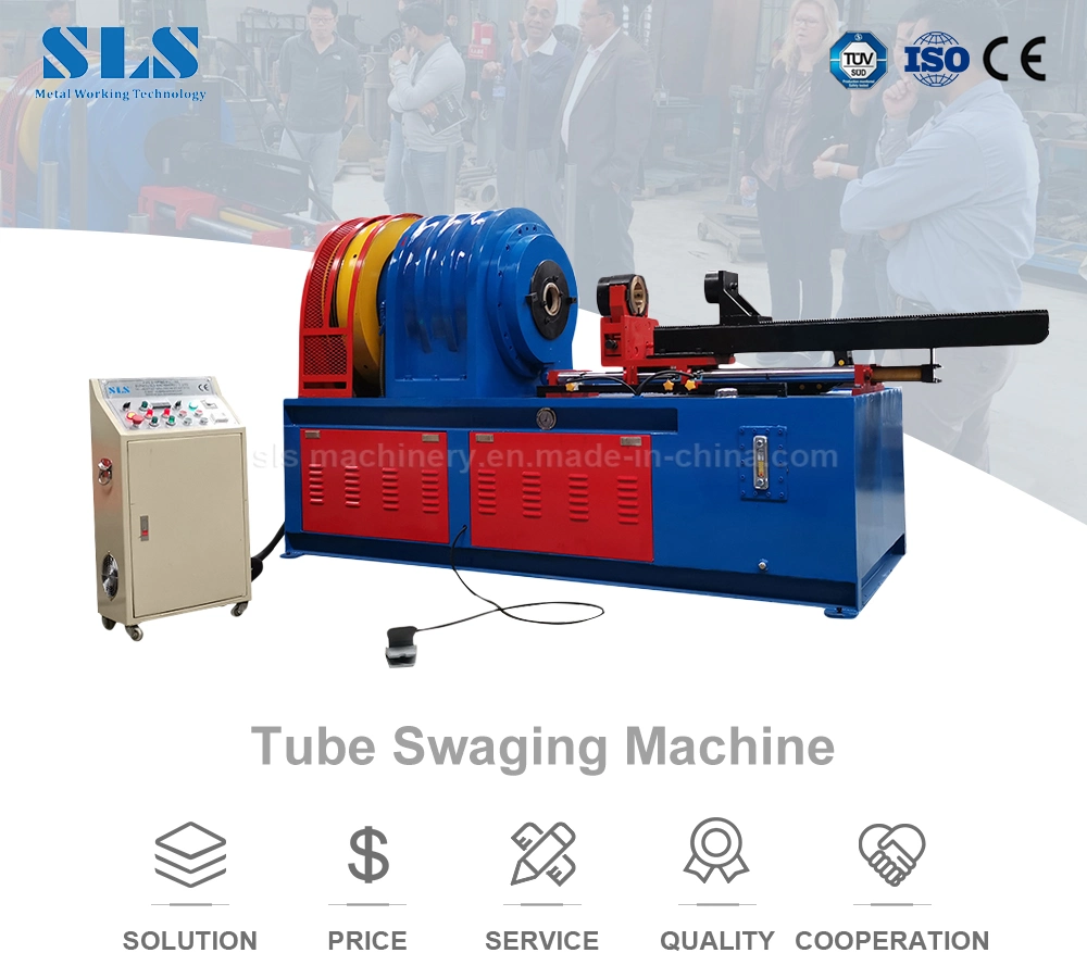 Most Useful Semi-Auto Hydraulic Auxiliary Push Pipe Tapering Tube Swaging Machine